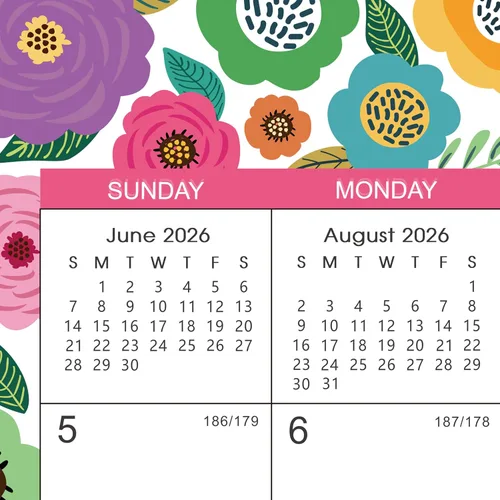 Miniatura 8 de Calendario de escritorio 2026-2027, calendario de escritorio 2026-2027, julio de 2026 a diciembre de 2027, 9.8 x 8.3 pulgadas, calendario superior