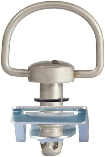 Miniatura 3 de MOTO4U otorcycle - Sujetadores de carrera de liberación rápida con anillo en D tipo C de 0.555 pulgadas, plateado mate (paquete de 10)