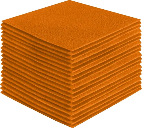 Miniatura 227 de FabricLA Hojas de fieltro acrílico para manualidades, cuadrados de fieltro precortados suaves de 4 x 4 pulgadas (3.9 in x 3.9 in), utiliza hojas