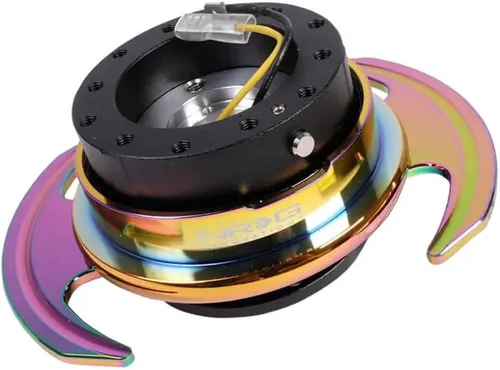 Miniatura 9 de NRG Innovations NRG-SRK-650BK GEN 3.0 Volante de Carrera con Adaptador de Buje de Liberación Rápida, Diseño de 6 Agujeros y Patrones de Pernos