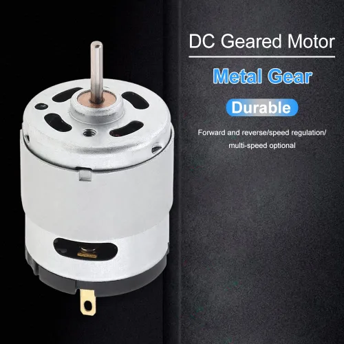 Miniatura 6 de ChgImposs RS360 DC Motor 6-12V 12000-24000RPM Cepillo de carbono de alta velocidad Micro motor con anillo de protección para juguetes de bricolaje