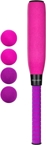 CeleMoon 22 Inch Soft Foam Kids Baseball Bat Set with Balls | Gift Toys for Children Toddlers Boys Girls Age 3-5-8 Outdoor Indoor Sport T Ball Game