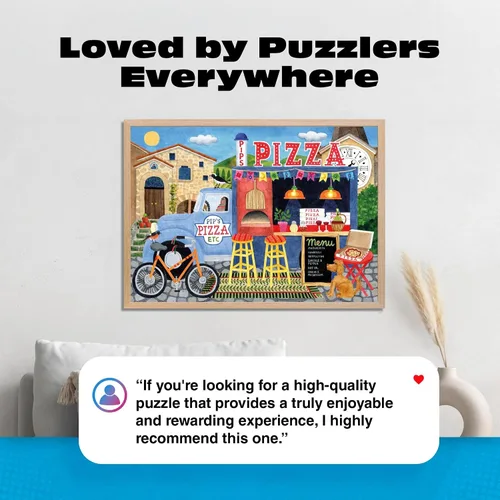Miniatura 6 de Ceaco - Food Trucks - Pip's Pizza Truck - Rompecabezas de 500 piezas para adultos y familias - Arte vibrante de alta resolución por Stephanie