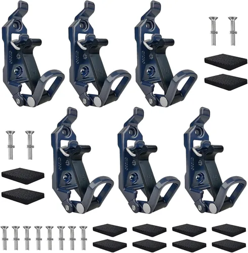 Miniatura 14 de 2 piezas de soporte para palas para portaequipajes de techo, equipo todo terreno, soporte para Rotopax, soporte para palas para camiones, soporte