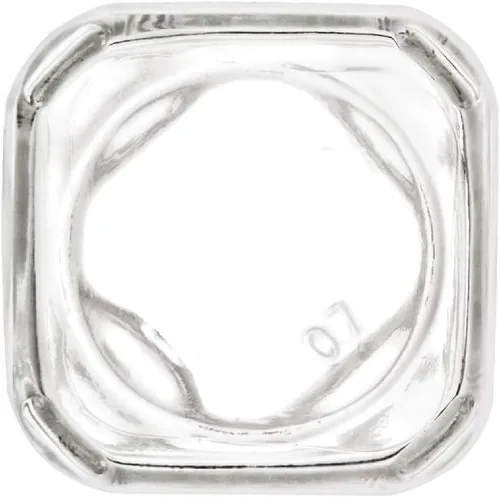 Nakpunar Tarros de vidrio cuadrados victorianos con tapas forradas de plastisol (oro, 6 onzas líquidas)