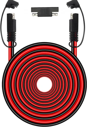 Miniatura 8 de MOOKEERF Cable de extensión SAE de 10 AWG – Cable de desconexión rápida de 20 pies, cable de extensión de cargador de batería, resistente