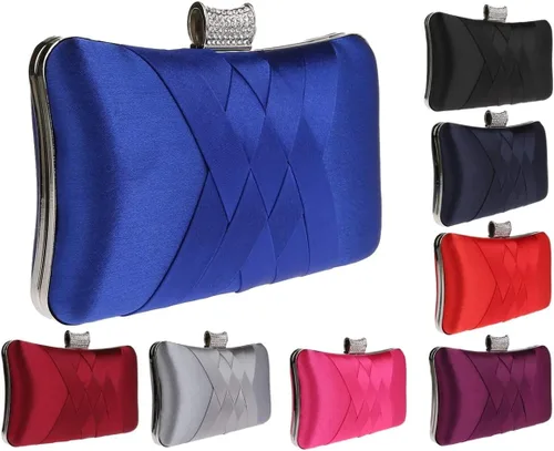 Miniatura 6 de Ro Rox Francesca - Bolso de mano estilo retro vintage con cristal para fiesta de fiesta
