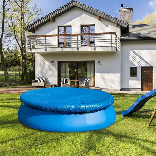 Miniatura 6 de DECOHS Cubierta solar para piscinas de 6 pies, cubierta solar para piscinas de marco redondo, cubierta de piscina para redonda inflable, protector