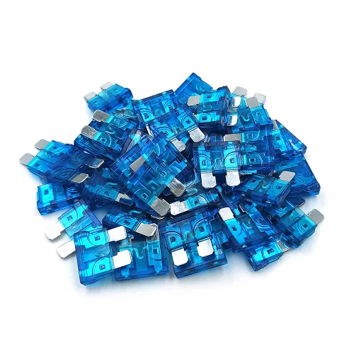 Miniatura 4 de (50 piezas) MCIGICM Fusible estándar de 3 amperios, fusible automotriz de hoja 3A para automóvil y camión
