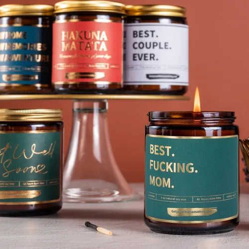 Miniatura 4 de Mejor Vela Divertida para Mamá con Aroma a Lavanda y Vainilla, 100% Cera de Soja, Quema Larga - Regalos de Cumpleaños para Mamá de Hija, Hijo, Niños