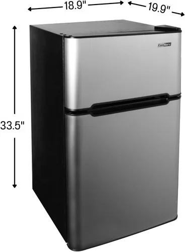 Miniatura 4 de Equator Advanced Appliances Conserv - Mini refrigerador compacto de acero inoxidable de 19 pulgadas, 2 puertas, 3cf, puerta reversible, 110 V
