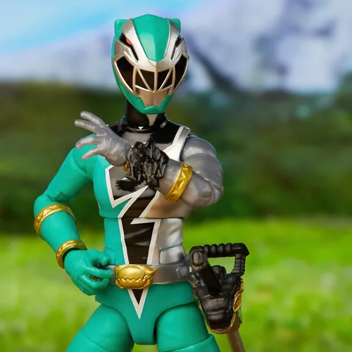 Miniatura 13 de Power Rangers Lightning Collection Dino Fury Green Ranger - Figura de acción a escala de 6 pulgadas, juguetes y figuras de acción para niños a