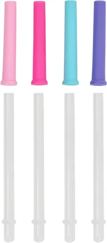 Miniatura 2 de REDUCE Coldee 2.0 - Juego de 4 pajitas reutilizables a prueba de derrames, sin BPA, apto para lavavajillas, se adapta a vasos y tazas Coldee de 14