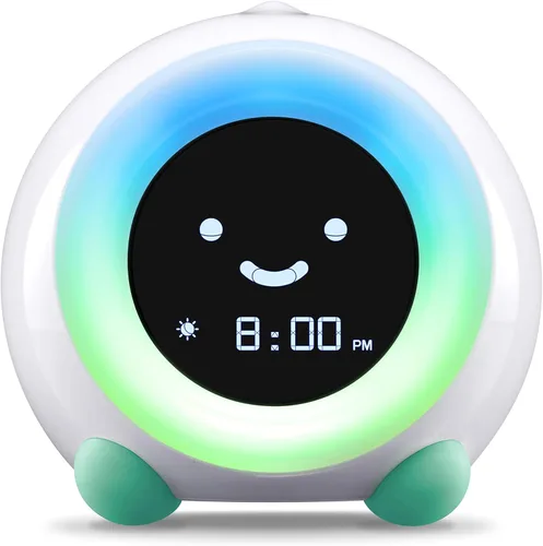 Miniatura 8 de LittleHippo Mella: Reloj despertador para niños, entrenador de sueño para niños listo para despertar, luz nocturna, máquina de sonidos y OK