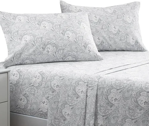 Mellanni Juego de sábanas Queen – 4 piezas de ropa de cama de lujo de hotel, extrasuaves, refrescantes, resistentes a las arrugas, a la decoloración