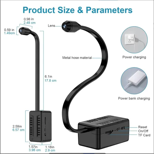 Miniatura 7 de Mini cámara, 1080 p Full HD Smart Cam teléfono celular aplicación de detección de movimiento cámara grabadora de video cámara IP para seguridad