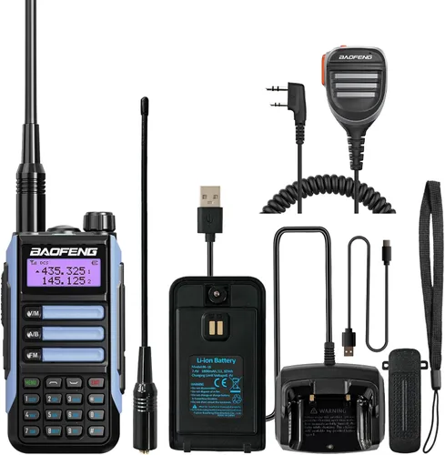 Miniatura 15 de BAOFENG Walkie Talkie UV-16R USB-C 10W con cable de programación Radio bidireccional impermeable de largo alcance de doble banda Radio portátil