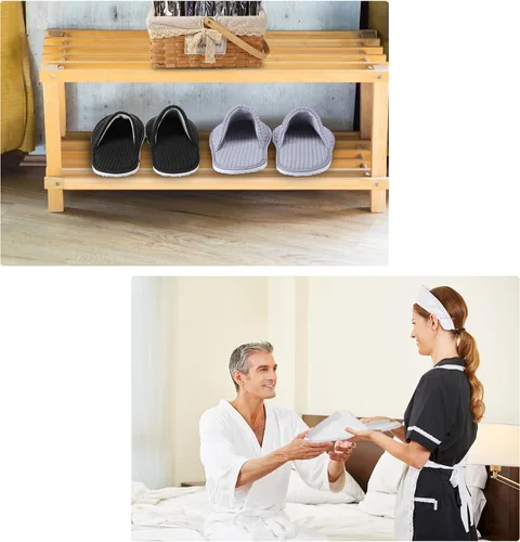 Miniatura 2 de Geyoga Pantuflas de casa antideslizantes suaves para mujer