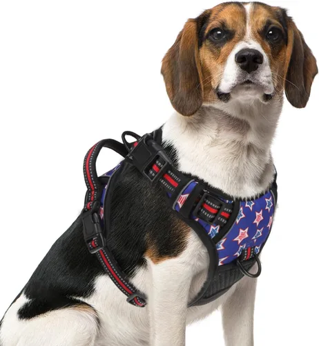 Miniatura 26 de PUPTECK Arnés para perro sin tirones para perros grandes, arnés para perro ajustable reflectante con mango de fácil control, arnés para mascotas