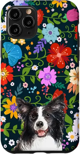 Miniatura 28 de Funda para iPhone 14 Border Collie Ditsy Flower Floral Pattern para mujer