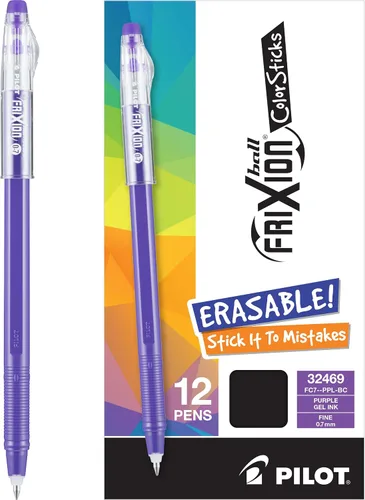 Miniatura 7 de PILOT FriXion ColorSticks - Bolígrafos de tinta de gel borrables, punta fina