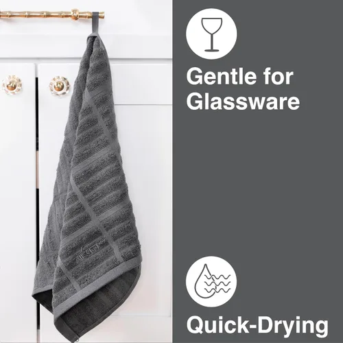 Miniatura 4 de All-Clad Toalla de Cocina Sólida: Altamente Absorbente, Súper Suave de Larga Duración - 100% Algodón, Paño de Cocina de 17"x30" para Limpiar y Secar