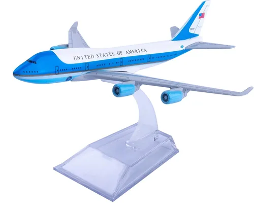 Miniatura 5 de Modelo Avión 1:400 American Air Force One B747 Modelo Avión Diecast Aviones para Regalo y Colección