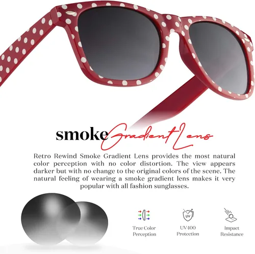 Miniatura 4 de Retro Rewind Gafas de sol vintage de lunares para mujer UV400