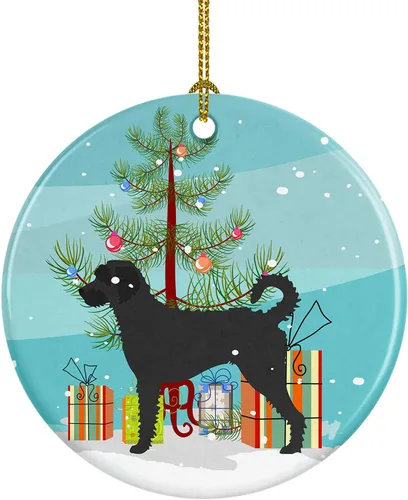 Miniatura 18 de Caroline's Treasures American Toy Fox Terrier - Adorno de cerámica de Navidad para colgar en el árbol de Navidad, decoración para el hogar, Navidad