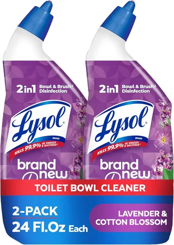 Miniatura 12 de Lysol Limpiador de inodoro, suministros de limpieza de baño de máxima resistencia, limpiador de taza de inodoro en gel adherente, esencial