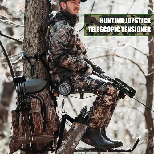 Miniatura 8 de TOBWOLF Treestand Retractable Bow Hoist, 33FT Bow & Gear Hoist for Hunting, 4MM Thickened Rope Quick & Easy Treestand Gear Hoist, Bow Hunting Gear