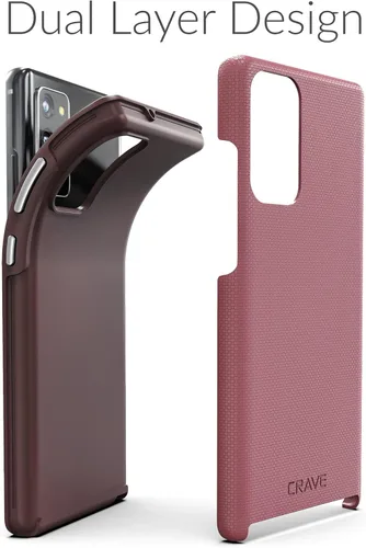 Miniatura 4 de Crave Galaxy Note 20 Caso, Funda De Doble Capa De Protección A Prueba De Golpes Para Samsung Galaxy Note 20 (6.7 Pulgadas) - Berry