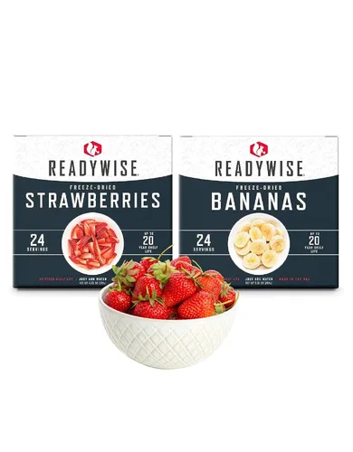 Miniatura 9 de ReadyWise Kit de caja de frutas y verduras liofilizadas Alimentos de emergencia 120 porciones