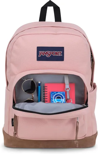 Miniatura 4 de Mochila JanSport Right Pack - Mochila duradera para el día con bolsillo acolchado para portátil de 15 pulgadas, Rosa brumosa, Tamaño único