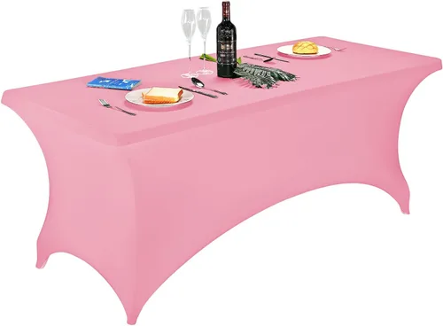 Miniatura 105 de FORLIFE - Funda de mesa de elastano, mantel ajustado de 4 pies para mesas rectangulares, funda elástica para patio, universal para bodas, banquetes