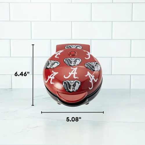 Miniatura 3 de Uncanny Brands Alabama Crimson Tide - Mini waflera - Pequeño aparato de cocina