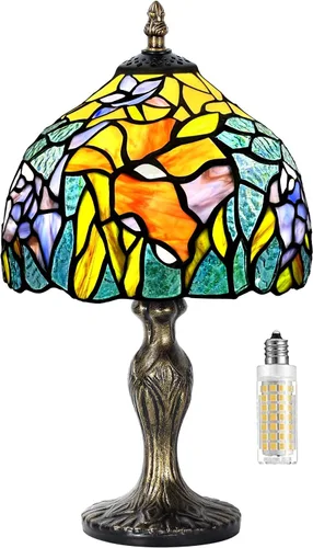 Miniatura 13 de Lámpara de Vidrio Teñido, Lámpara de Mesa de Vidrio Teñido, Lámpara de Noche de Escritorio Hecha a Mano, Lámpara de Noche de Cama, Regalo de Arte