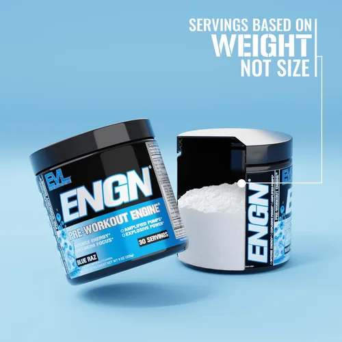 Miniatura 3 de EVL Intense Pre Workout con creatina - ENGN bebida en polvo energizante preentrenamiento para hombres para energía duradera, enfoque y recuperación