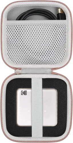Miniatura 8 de khanka Estuche rígido de viaje compatible con proyector de bolsillo Kodak Luma 75, proyector de película portátil, solo funda