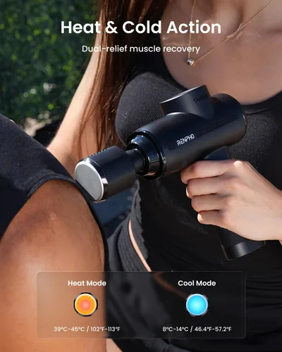 Miniatura 7 de RENPHO Pistola de masaje Thermacool 2 activa con calor y frío, regalos para el día del padre [2026 actualizado] Masajeador muscular de percusión