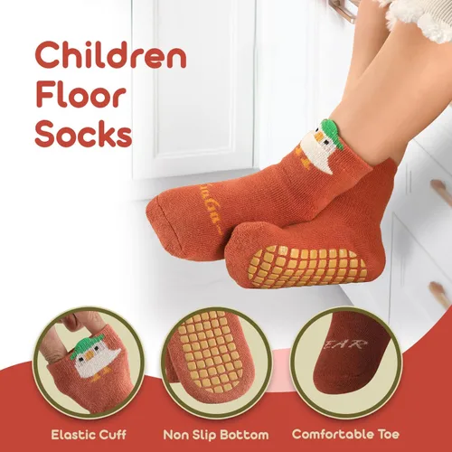 Miniatura 2 de Baby Socks with Grip 6 pairs Non anti Slip Thick Winter Warm cotton Infants