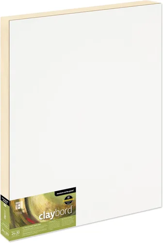 Miniatura 30 de Ampersand Art Supply Panel de pintura de madera: Serie Museo Claybord, 10 "x 10", 2" Perfil con acunado Perfil con cuna de 2