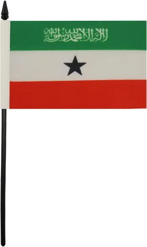 Miniatura 39 de AZ FLAG Sierra Leone Bandera de mesa 5'' x 8'' - Bandera de escritorio de Sierra Leona 21 x 14 cm - Bastón y base de plástico negro