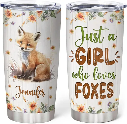 Miniatura 15 de Hyturtle Regalos personalizados para los amantes de los osos – Just A Girl Who Loves Bears - Vaso de acero inoxidable con nombre personalizado de 20