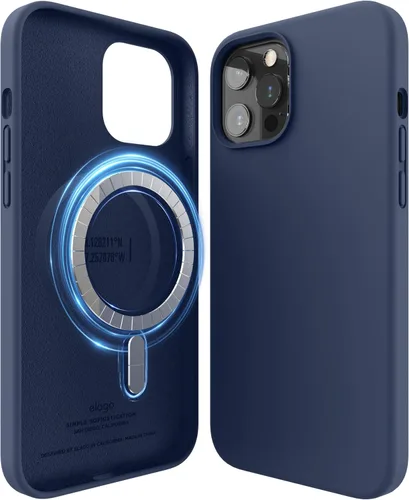 Miniatura 10 de elago Funda magnética de silicona compatible con MagSafe compatible con iPhone 12 y compatible con iPhone 12 Pro de 6.1 pulgadas, imanes integrados