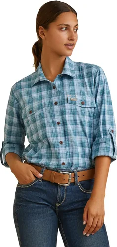 Miniatura 18 de Ariat Camisa de trabajo para mujer Rebar Made Tough Venttek Durastretch