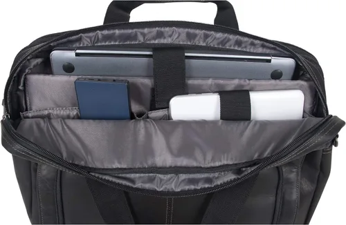 Miniatura 6 de Kenneth Cole REACTION "Out of the Bag" Manhattan - Bolso bandolera de cuero colombiano para laptop de 15.6" para viajes y negocios