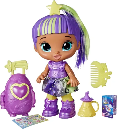 Muñeca Baby Alive Star Besties, Lovely Luna, muñeca temática del espacio de 8 pulgadas para niños y niñas de 3 años en adelante, accesorios
