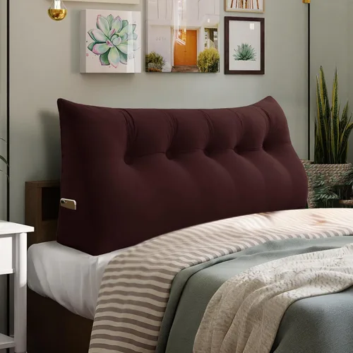 Miniatura 12 de Almohada de Cuña Engrosada de 10 libras para Cabecero Posicionador Corporal Almohada de Cuña para Cama Soporte de Respaldo Almohada Triangular