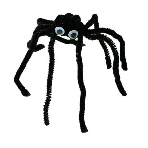 Miniatura 4 de Limpiadores de pipas negros con ojos ondulantes (paquete de 300) tallos de felpilla para decoración de manualidades y manualidades creativas